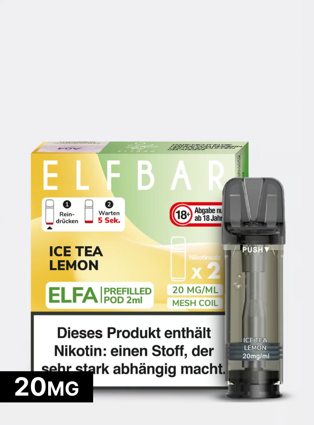 ELFBAR PODS Ice Tea Lemon 20mg/ml Nikotin