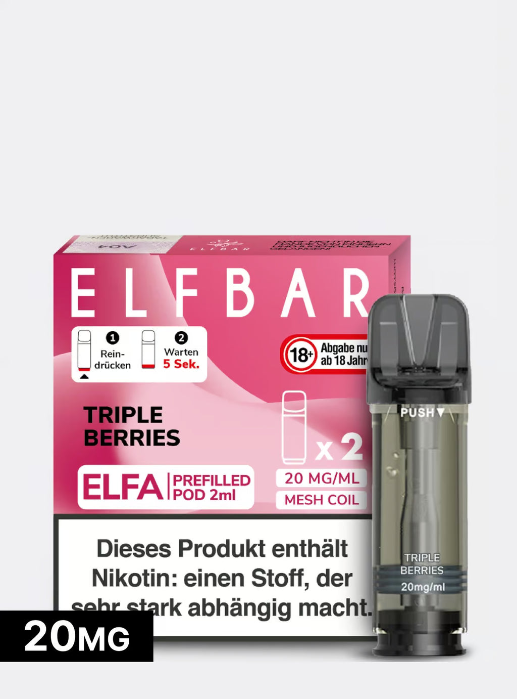 ELFBAR PODS Triple Berries 20mg/ml Nikotin