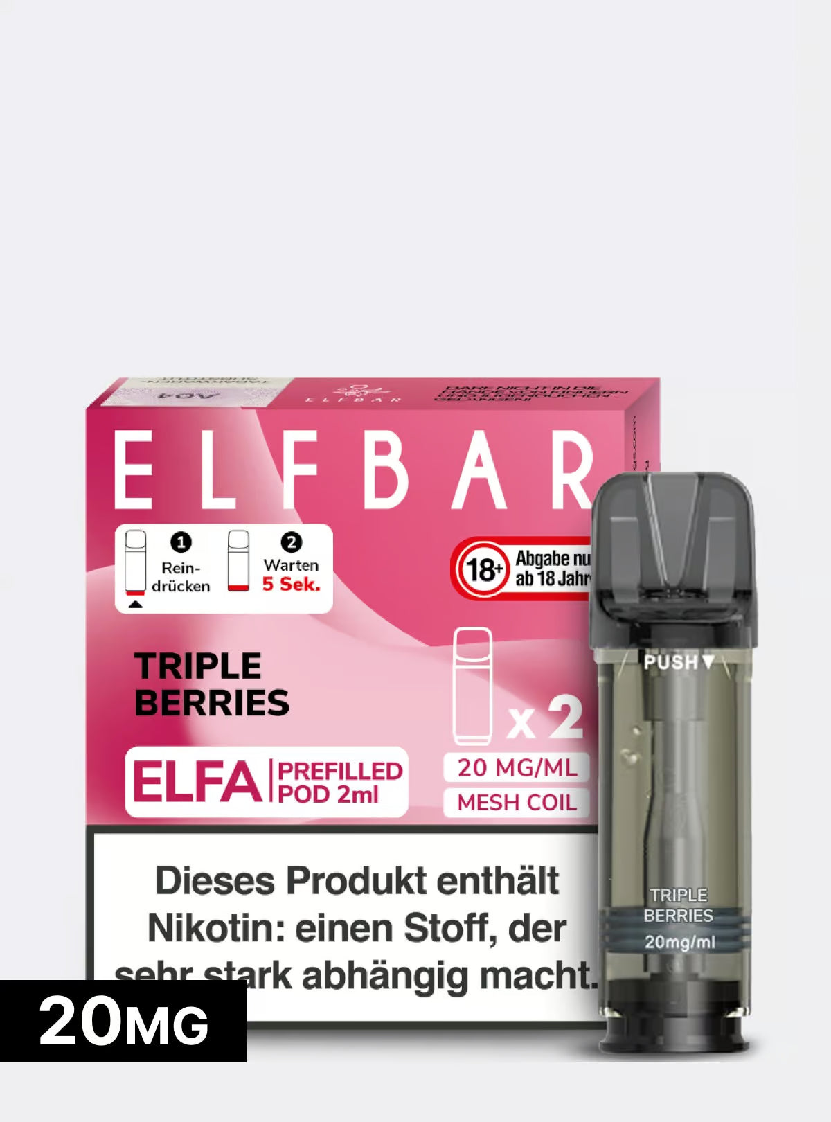ELFBAR PODS Triple Berries 20mg/ml Nikotin