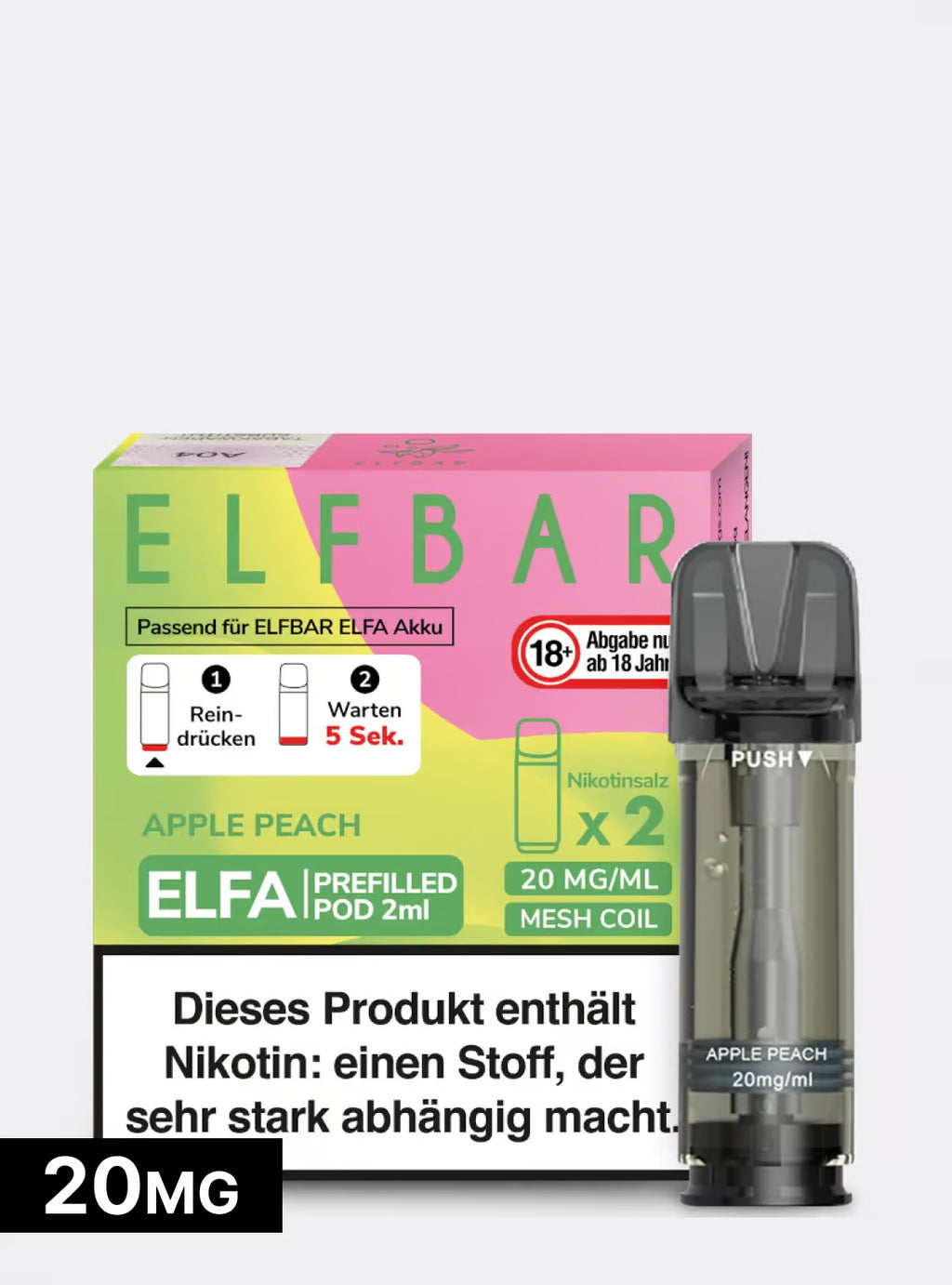 ELFBAR PODS Apple Peach 20mg/ml Nikotin