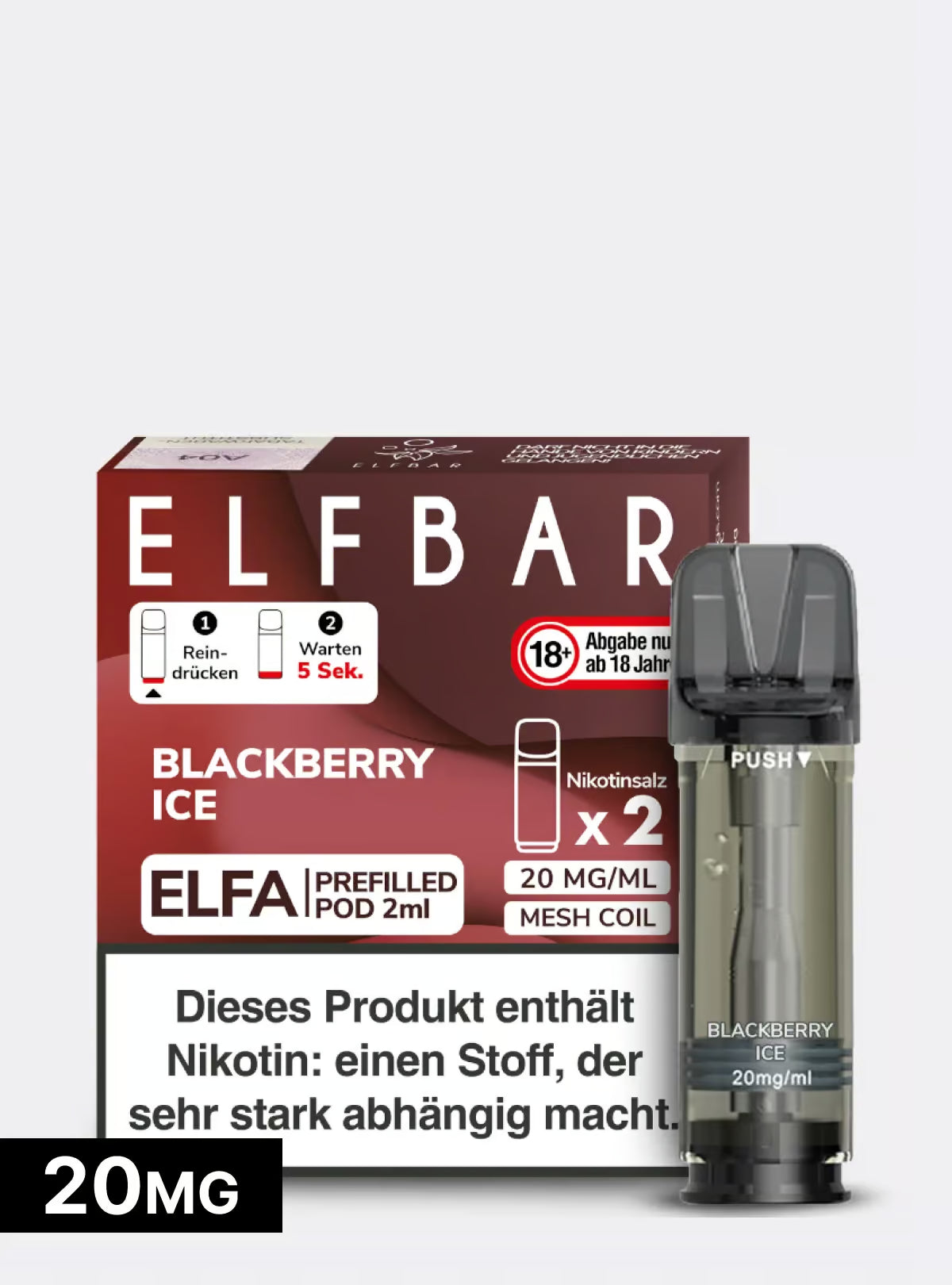 ELFBAR PODS Blackberry Ice 20mg/ml Nikotin