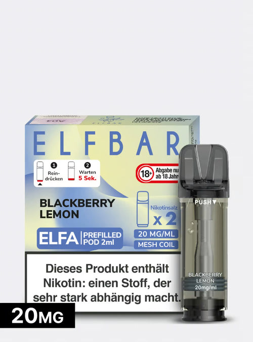 ELFBAR PODS Blackberry Lemon 20mg/ml Nikotin