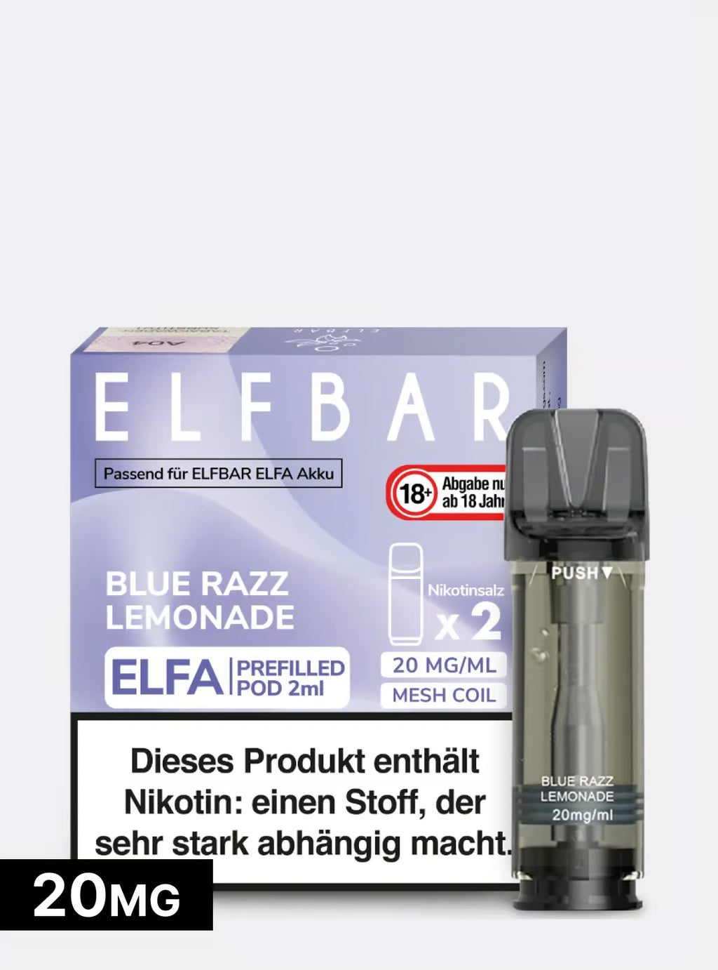 ELFBAR PODS Blue Razz Lemonade 20mg/ml Nikotin