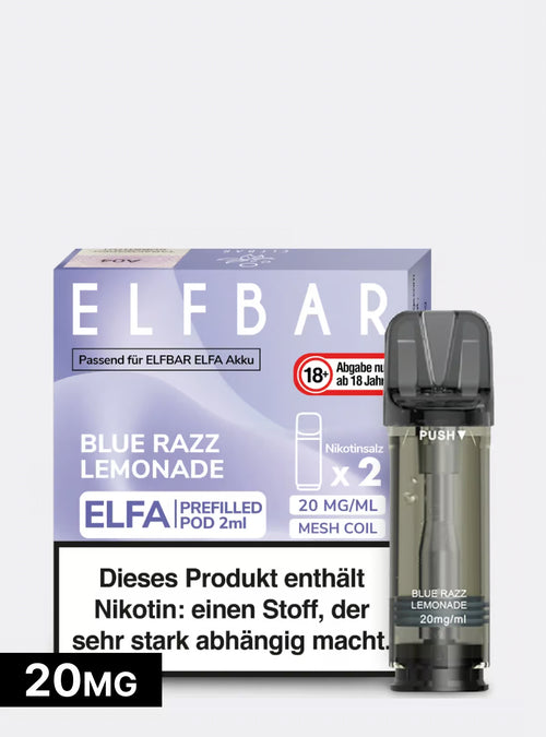 ELFBAR PODS Blue Razz Lemonade 20mg/ml Nikotin