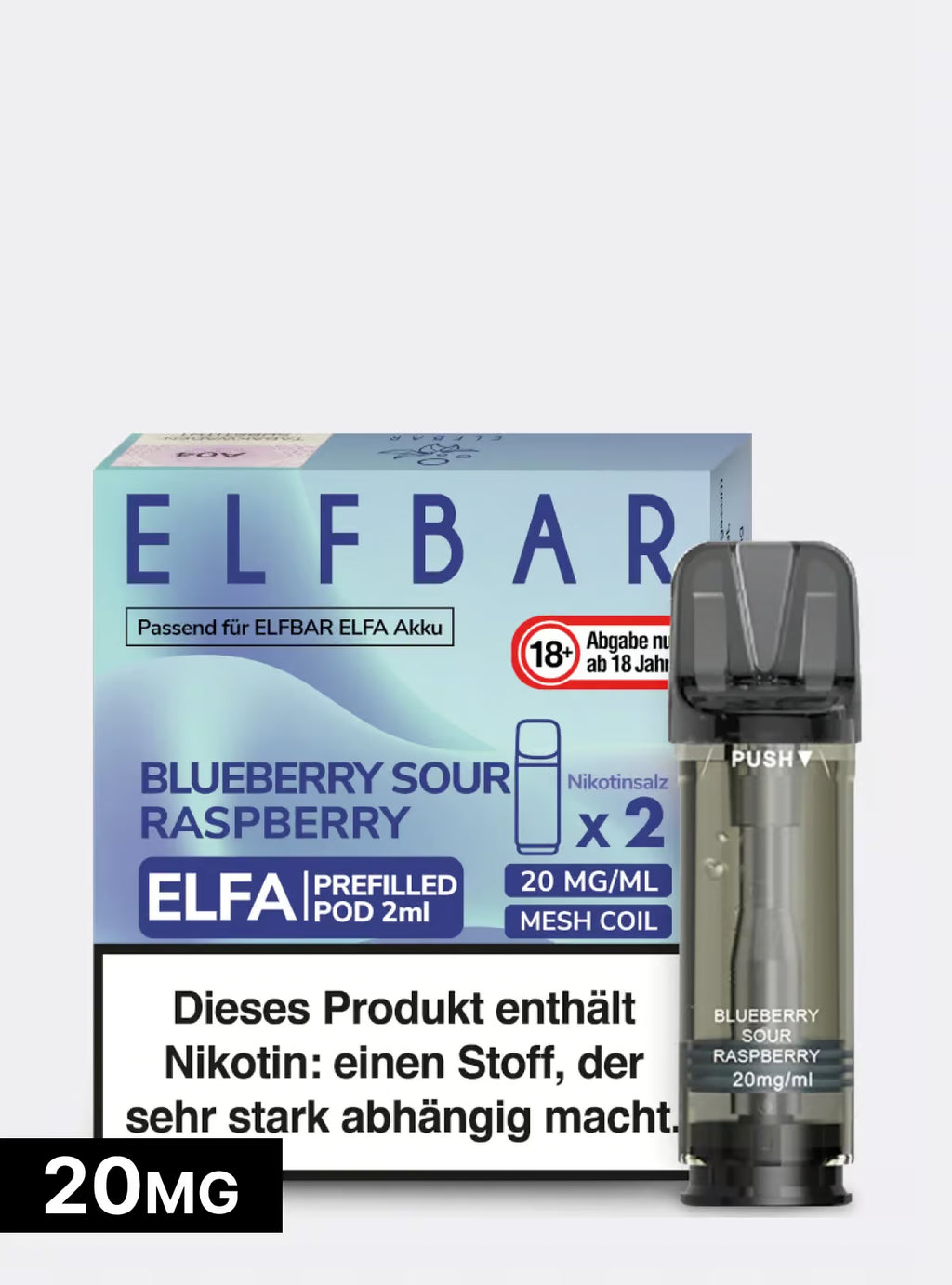 ELFBAR PODS Blueberry Sour Raspberry 20mg/ml Nikotin