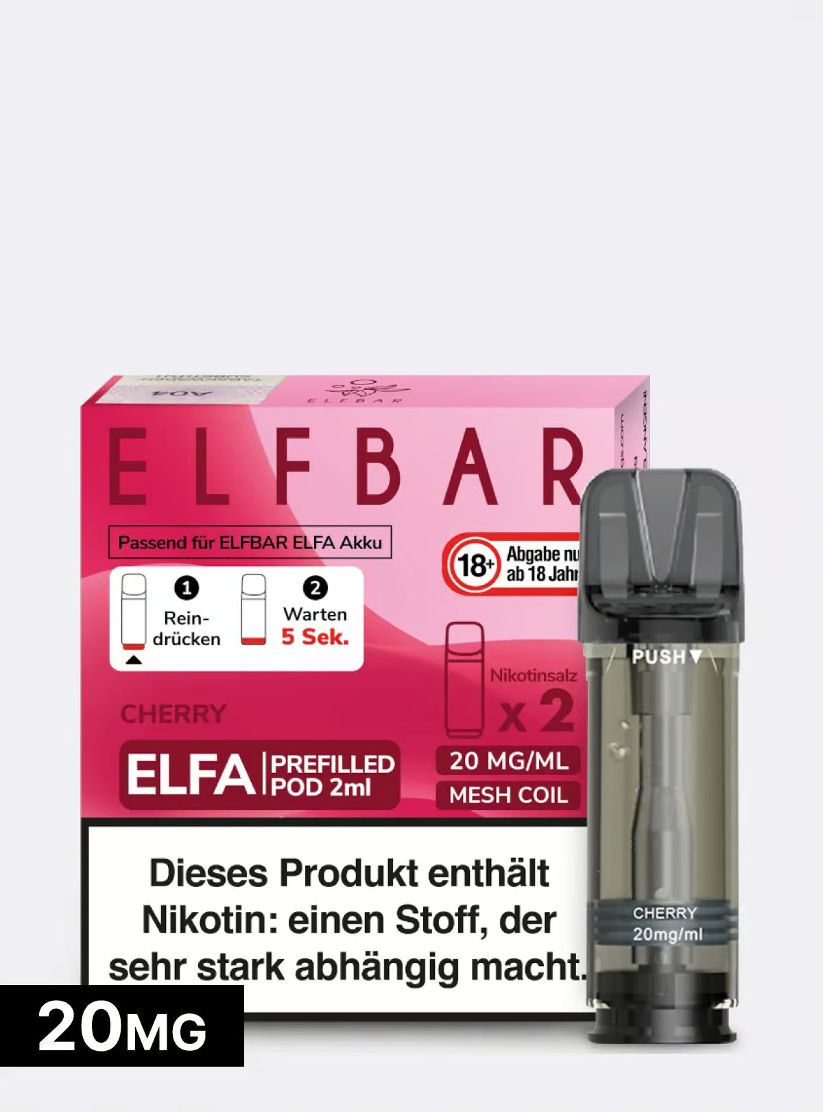 ELFBAR PODS Cherry (Cherry Candy) 20mg/ml Nikotin