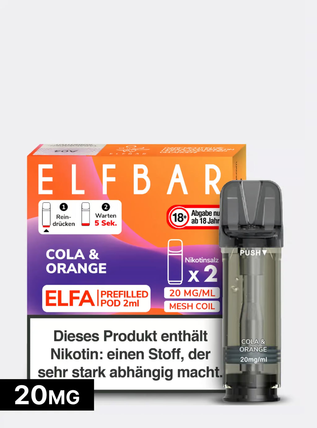 ELFBAR PODS Cola & Orange 20mg/ml Nikotin