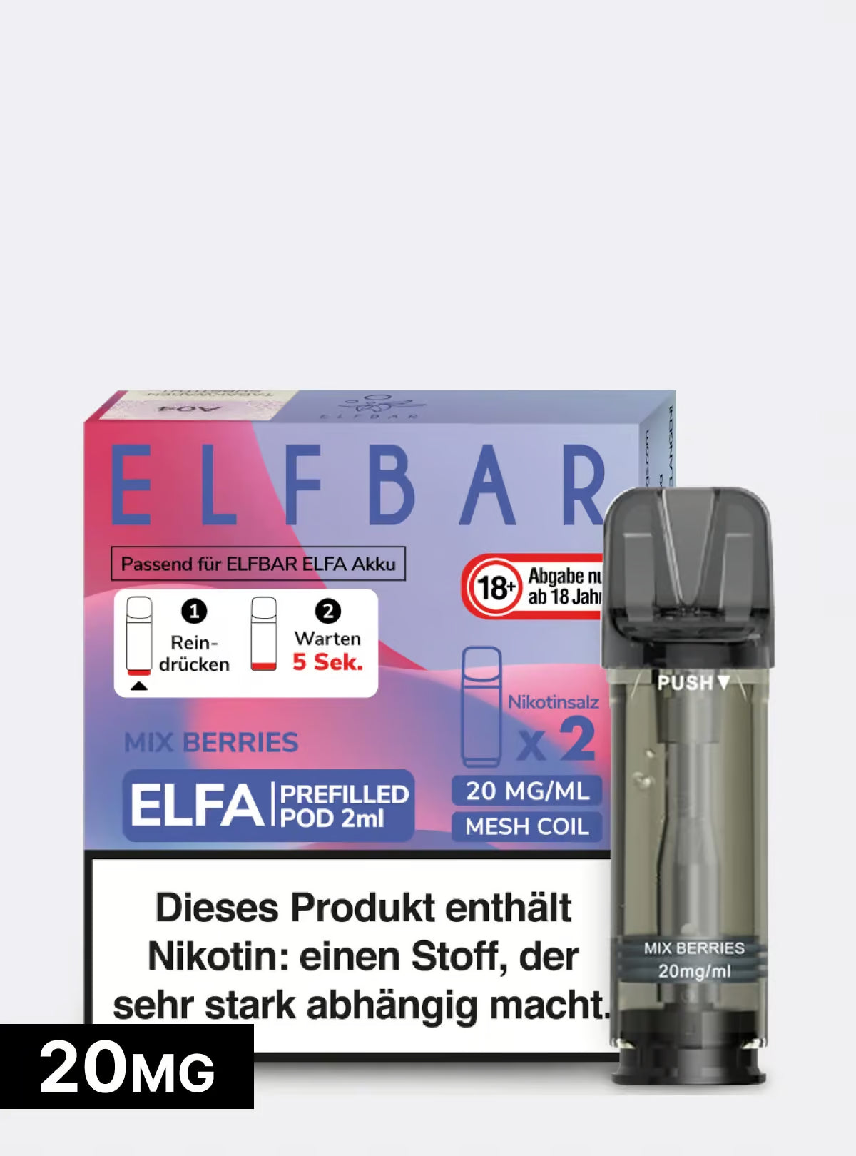 ELFBAR PODS Mix Berries 20mg/ml Nikotin