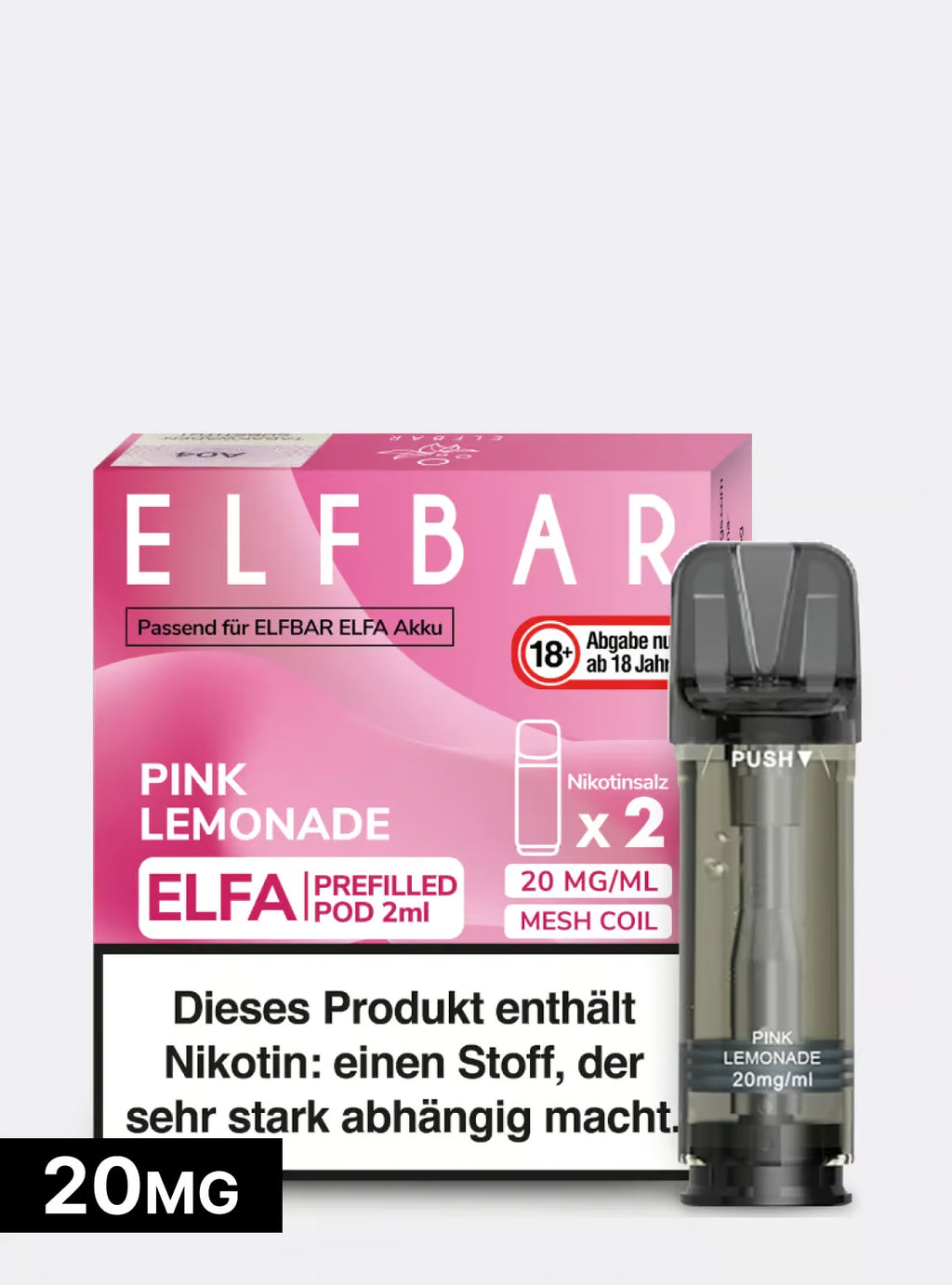 ELFBAR PODS Pink Lemonade 20mg/ml Nikotin