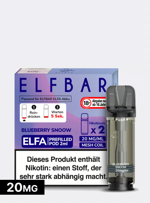 ELFBAR PODS Blueberry Snoow (Berry Snoow) 20mg/ml Nikotin