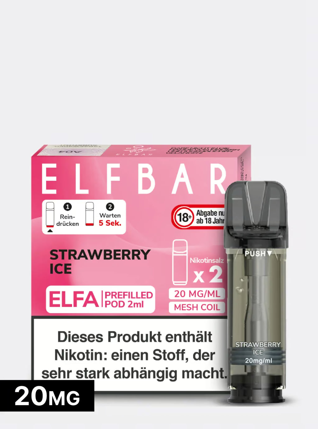 ELFBAR PODS Strawberry Ice 20mg/ml Nikotin