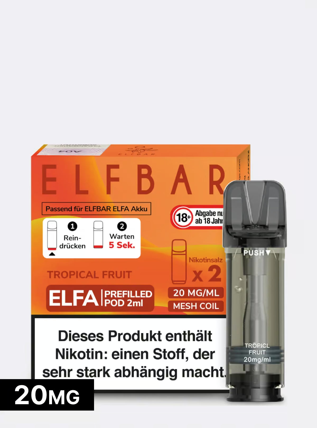 ELFBAR PODS Tropical Fruit 20mg/ml Nikotin
