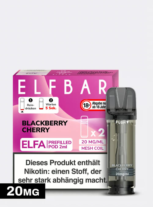ELFBAR PODS Blackberry Cherry 20mg/ml Nikotin